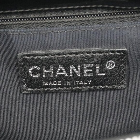 Chanel  Grand Shopping Patent Quilted Leather GST Tote Bag Black - Picture 15 of 15